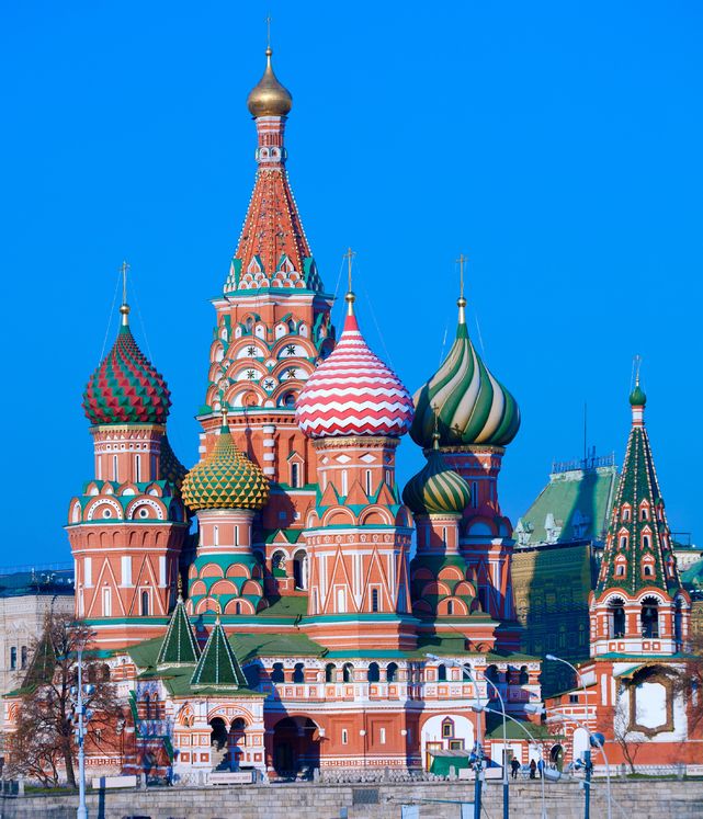 Stock photo of St. Basil's Cathedral in Moscow.