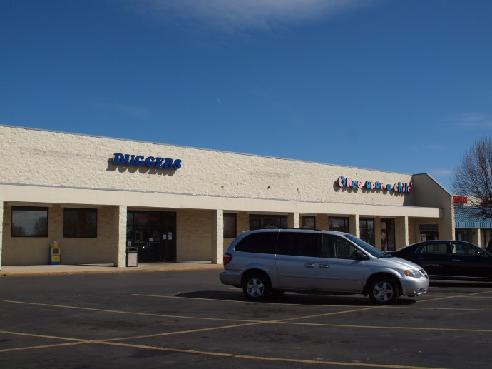 The exterior of Duggers Food & Fun in Murfreesboro, Tennessee.