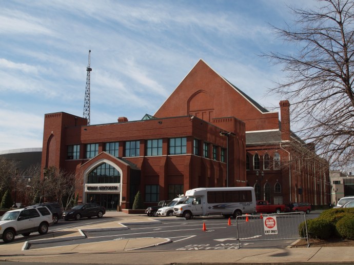 Ryman Auditorium in downtown Nashville.