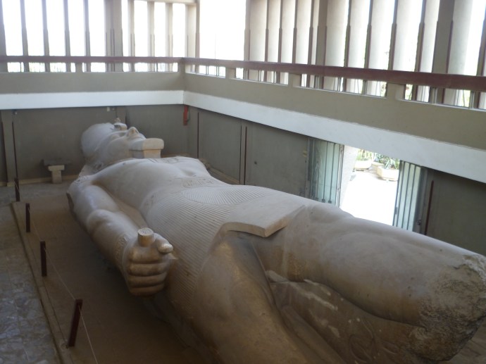 The Colossus of Ramses II in the Memphis Museum.