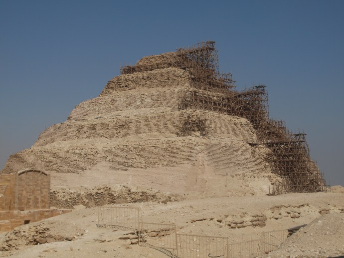 Djoser's step pyramid at Saqqara.