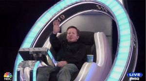 Me sitting in the money chair on "Million Second Quiz" last Sunday.