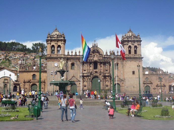 The Cathedral of Santo Domingo, also known as Cusco Cathedral, is located on the Plaza del Armas in Cusco.