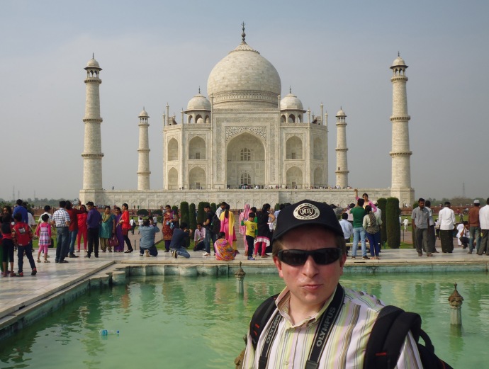 Me at a famous mausoleum in  Agra, about 130 miles from New Delhi.