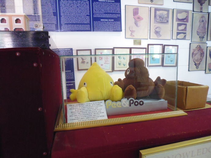 The unofficial mascots of the museum are Pee & Poo.