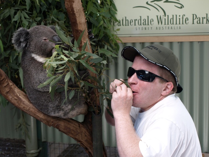 Me with an adorable koala.
