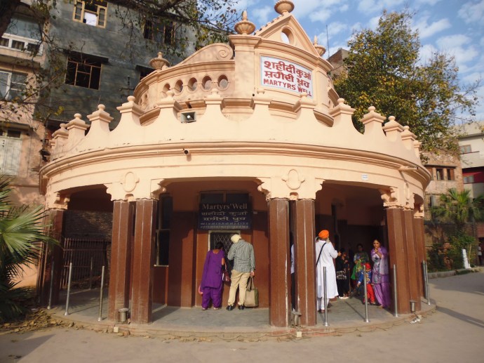 The Martyrs' Well at Jallainwala Bagh. During the massacre, some unarmed civilians perished when they jumped into this well to escape the gunfire.