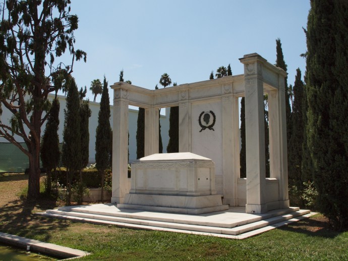 The tomb of Douglas Fairbanks.