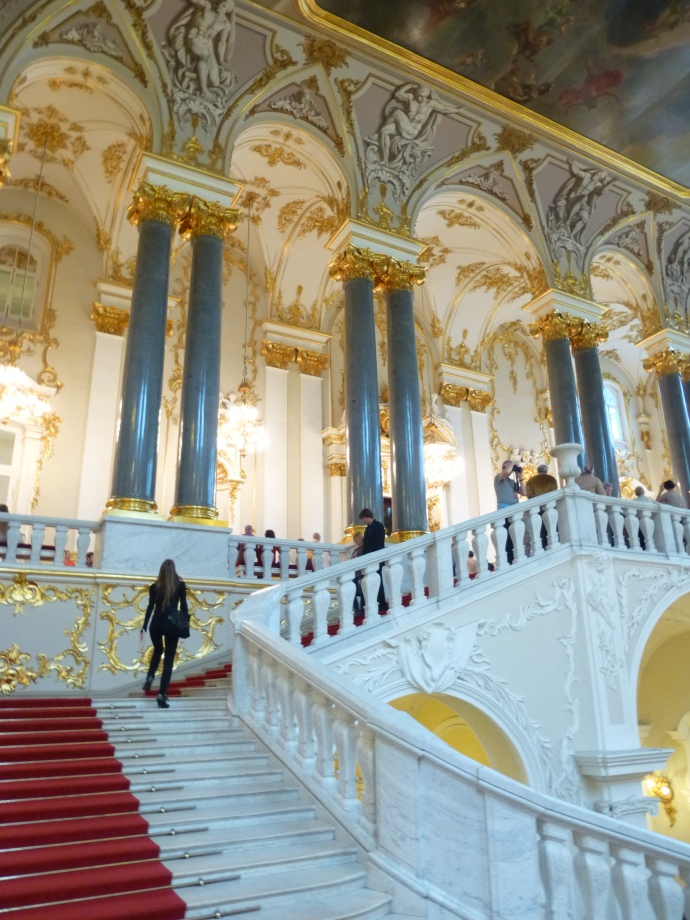 The Grand Staircase in the Hermitage.