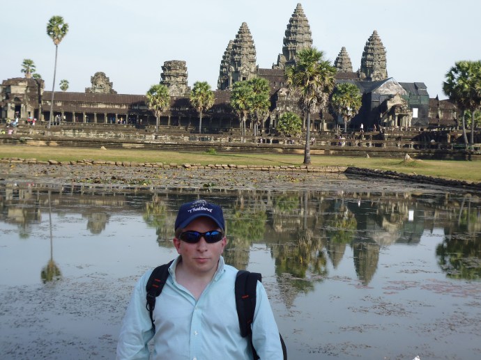 One of the less successful photos of me in front of Angkor Wat that was taken by a total stranger.