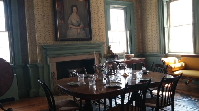 An all-star dinner took place in this dining room on a summer's evening in 1790.
