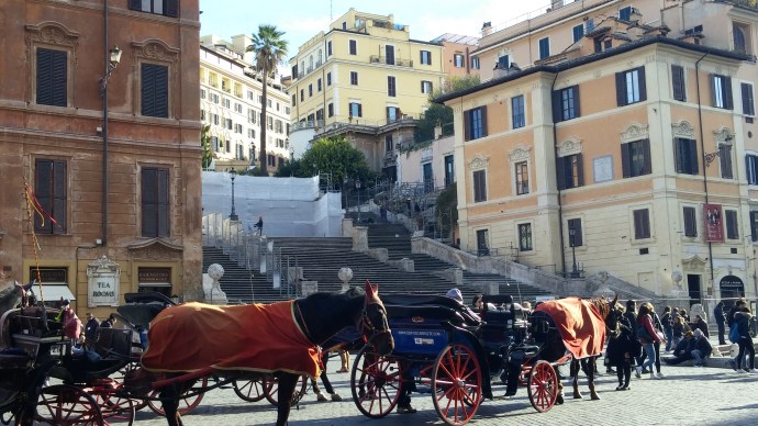 In November 2015, the legendary steps were eerily empty, due to the ongoing repair project.