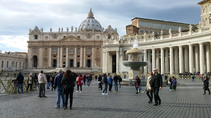 I swung by St. Peter's Basilica, which is believed to be the largest Christian church in the world.