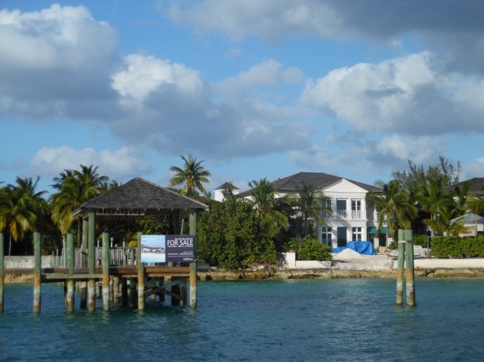 This house on Paradise Island, owned by the actor Nicolas Cage, is currently for sale.