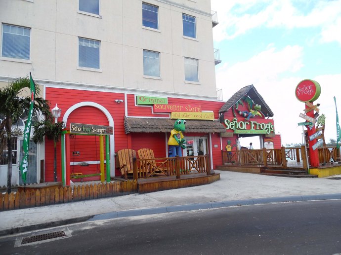The exterior of Señor Frog´s in Nassau, Bahamas.