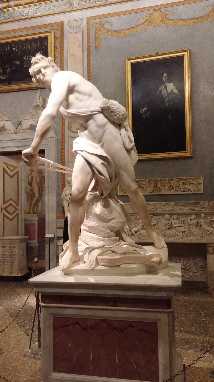 Bernini's take on the Biblical David.