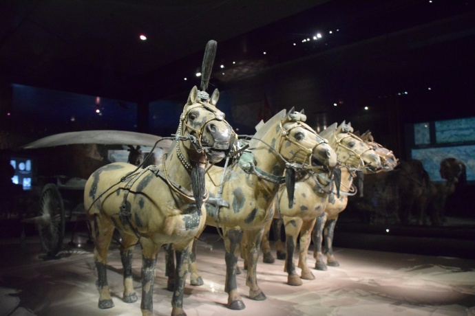 Another horse-drawn chariot in the museum.